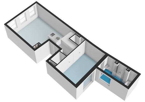 Floorplan - Elandsgracht 103D, 1016 TS Amsterdam